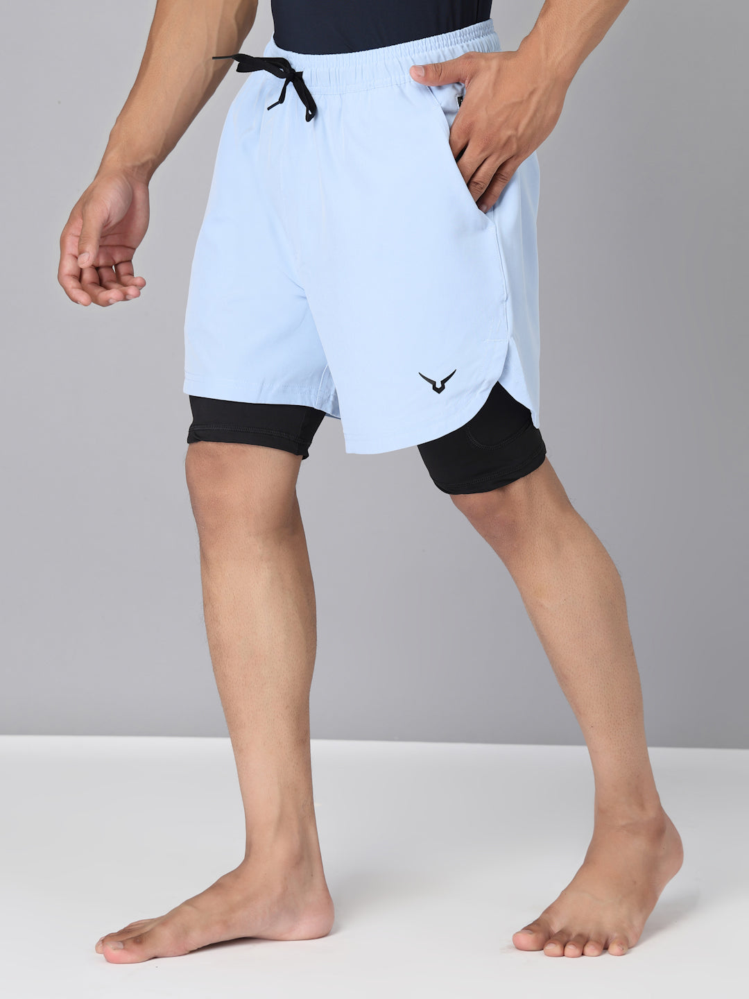 Invincible Men's Double Layered Shorts