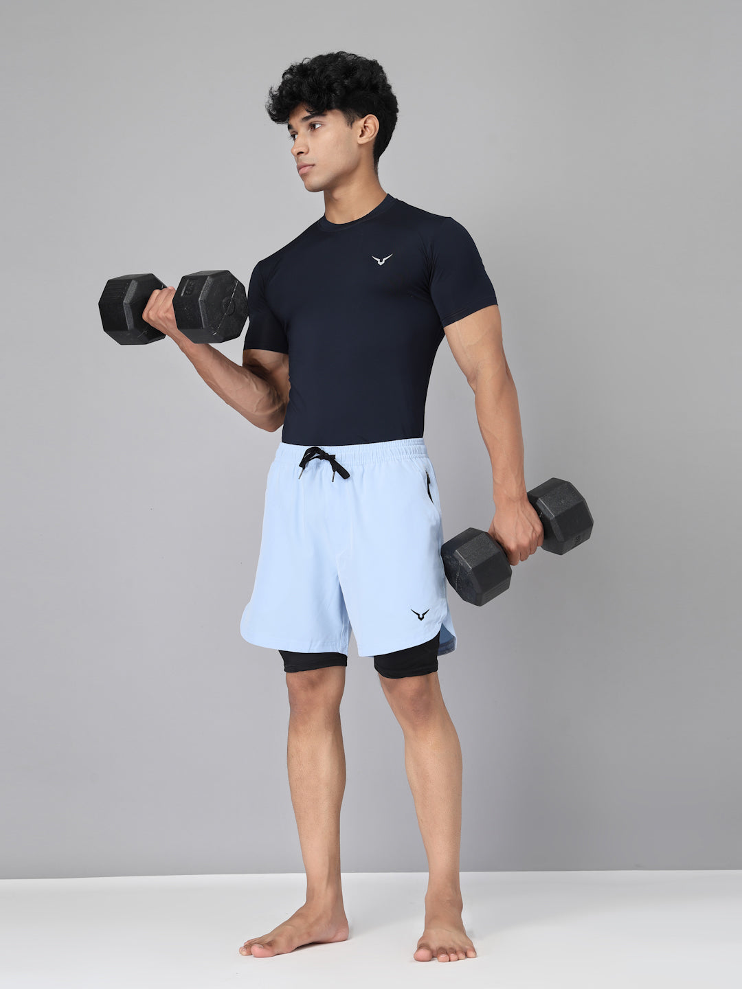 Invincible Men's Double Layered Shorts