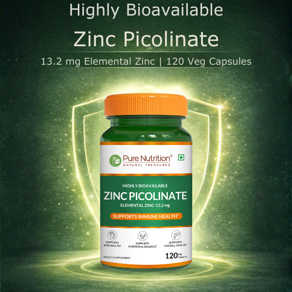 Zinc Picolinate 13.2mg High Absorption | Immunity & Skin Support
