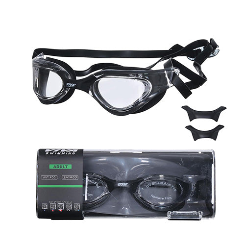 Viva Swimming Gravity Two Piece Professional Goggle with Addiional Nose Bridge Swim Goggle with Ultra Wide View Anti-Fog UV Protection for Professional Swimmers