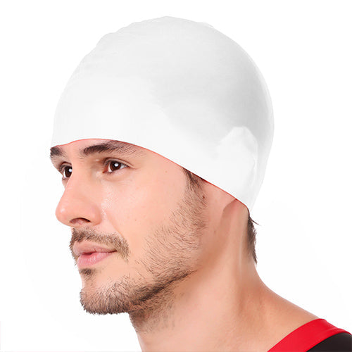 Viva Swimming Silicone Swimming Cap Unisex Soft Waterproof Swimming Pool Head Cap Water Sports Long Hair for Children Kids Boys Girls of All Age (Universal Size, Multicolour)