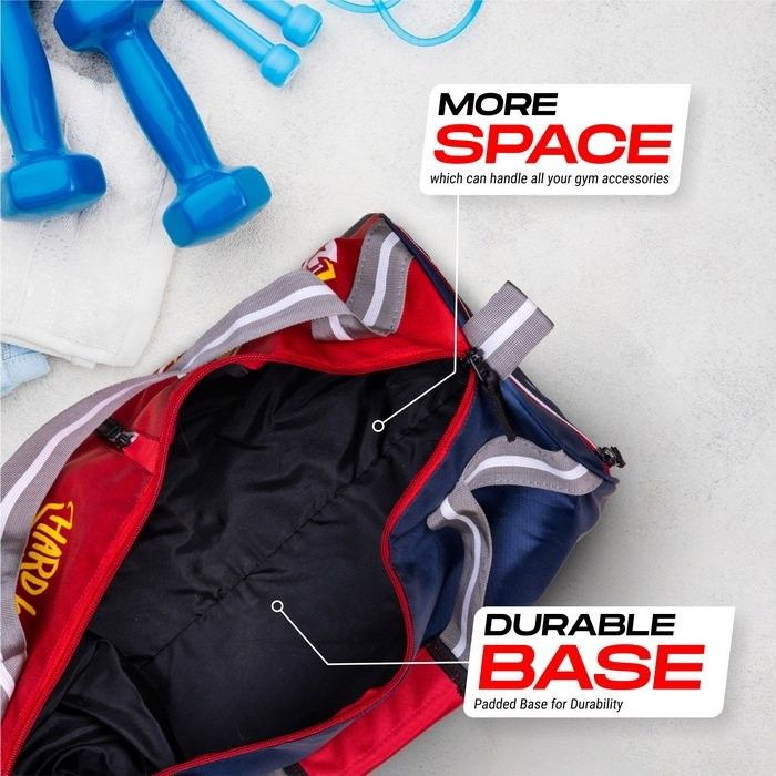 Vector X No Pain Gym Duffel 22L Sports Bag for Men and Women with Shoes Compartment Polyester | Front Utility Pocket |Durable Base | Adjustable Shoulder Strap