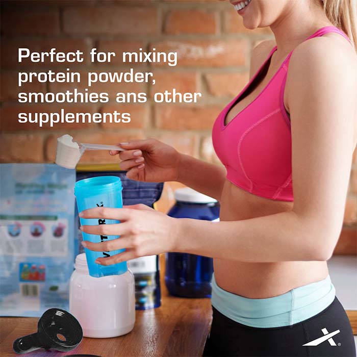 Vector X Nitro High Quality 700 ml Capacity Shaker With Strong Plastic Body Material - 0.5 PP Grade (100% BPA Free, No Toxins) Perfect for Mixing Whey Protein Powder, Smoothies and other Supplements|Gym Water Bottle with Blender Ball