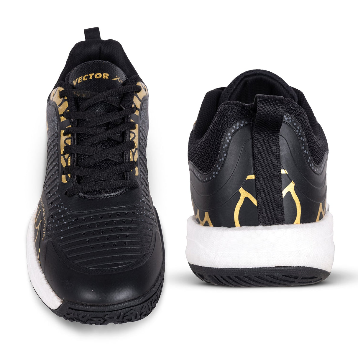 Vector X Supreme 2.0 Unisex Badminton Shoes|Indoor Outdoor Court Sneaker|Breathable Mesh with TPU Fusing Upper + Rubber Outsole for superior grip|Boots for Men Women Adult Youth