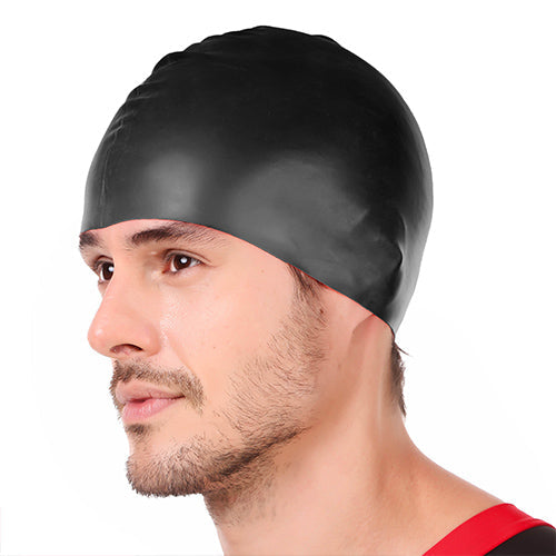 Viva Swimming Silicone Swimming Cap Unisex Soft Waterproof Swimming Pool Head Cap Water Sports Long Hair for Children Kids Boys Girls of All Age (Universal Size, Multicolour)
