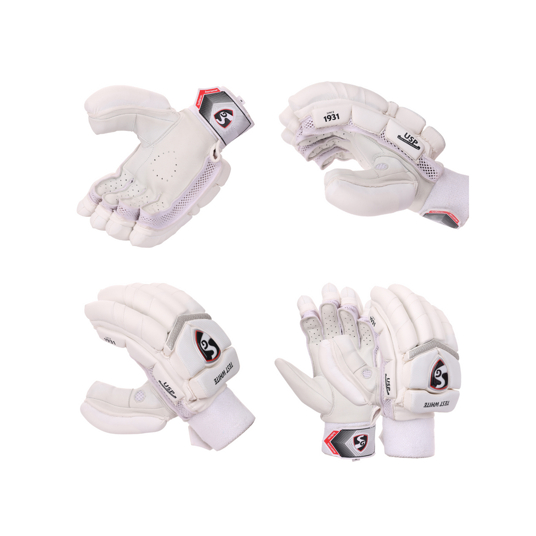 SG Test White Batting Glove - KIBI SPORTS