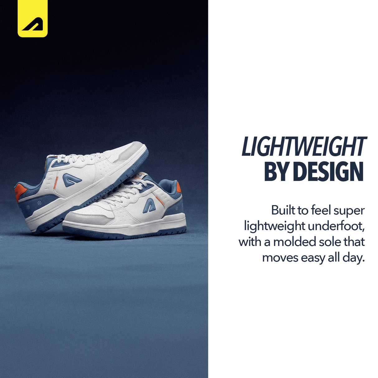 Code Men's Shoes - White Blue