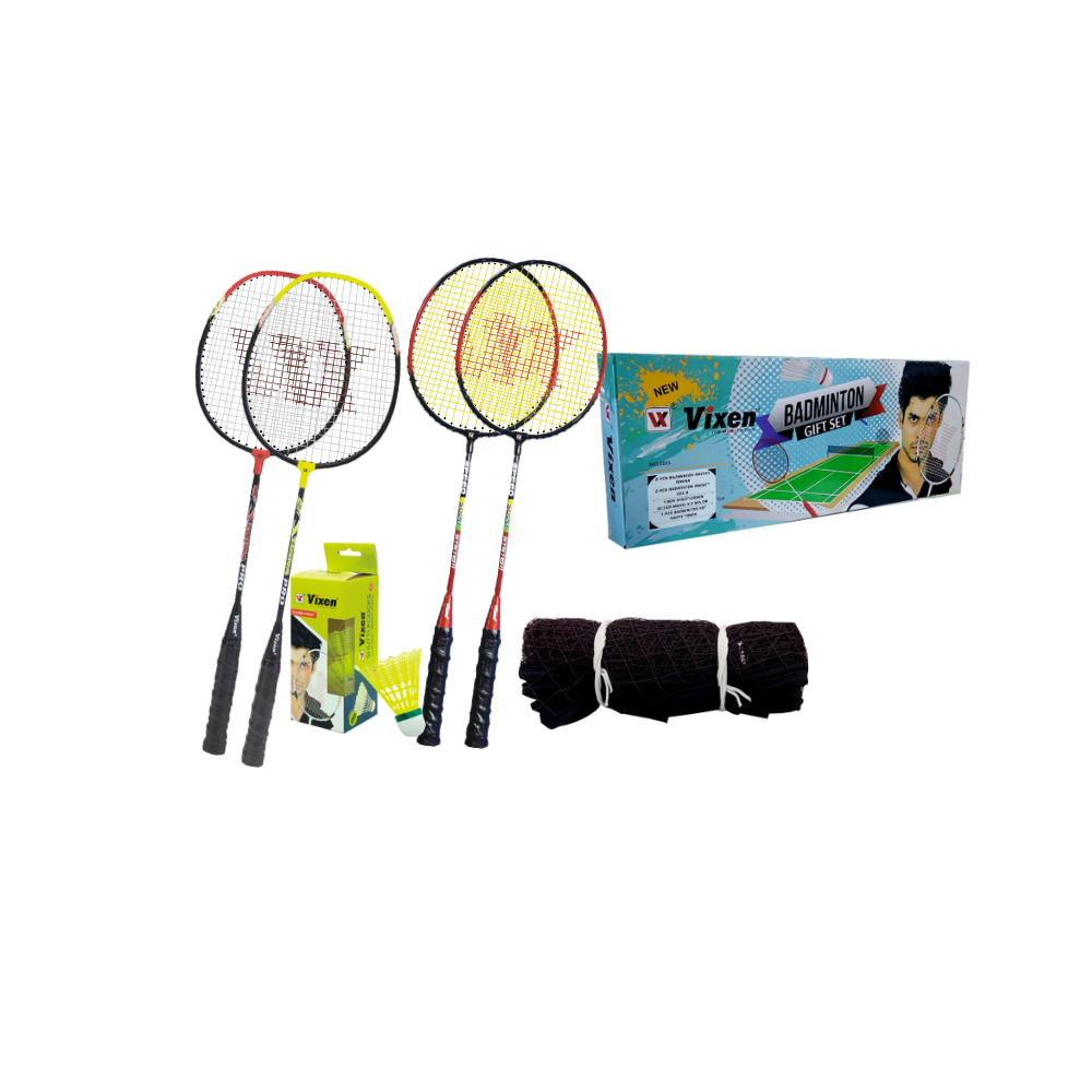 BADMINTON RACKET GIFT BOX 4 RACKETS