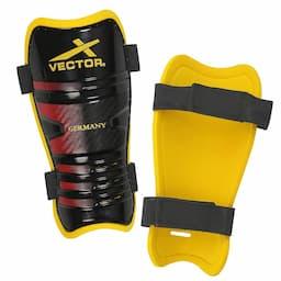 Vector X Germany Shin Guards Soccer with Adjustable Straps for Boys Girls Teenagers Adults - Comfortable and Durable-S/M