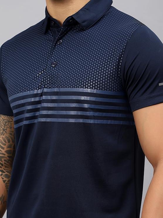 VECTOR X OMT-258 Men's Water Printed Polo T-Shirt
