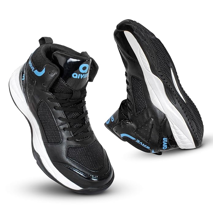 AIVIN Wave Men's Basketball Shoes - Superior Traction, Slip Resistant Rubber outsole, Bouncy EVA insole for Plush comfort, Multi directional Flexibility