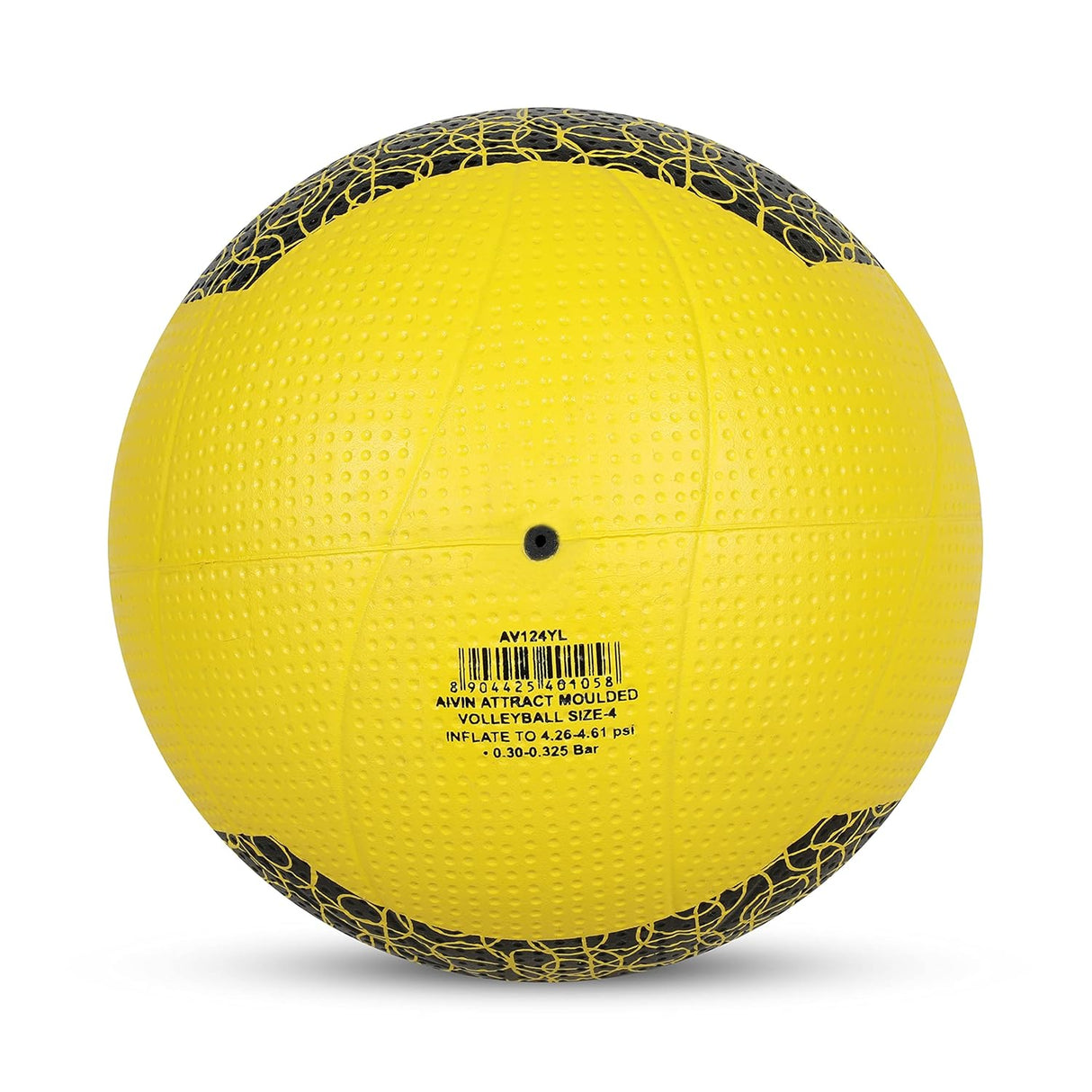 AIVIN Attract Volleyball, Volleyball Games, Match Ball, Training Ball, Indoor, Outdoor Ball, Durable for Practice, Water Resistant and Suitable for All Surface, (Yellow) Size-4