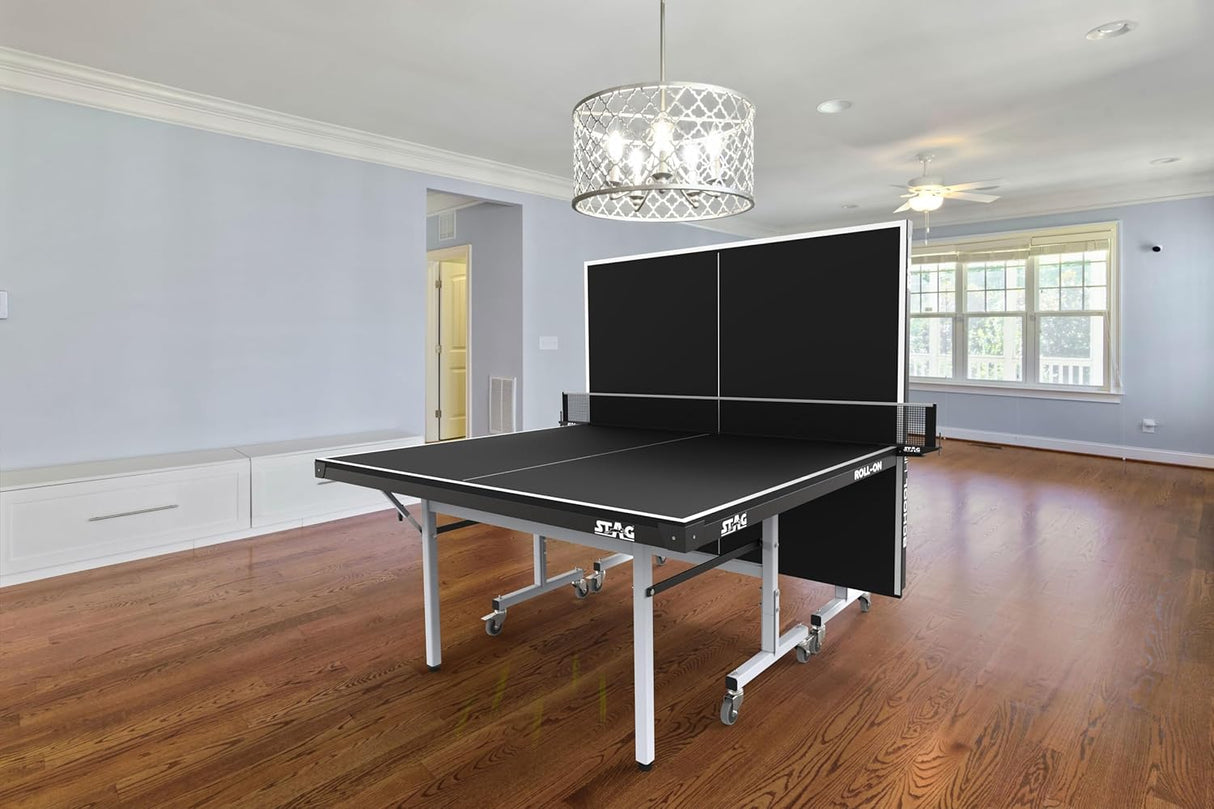 STAG GLOBAL Professional School Line Table Tennis Table | 2 Rackets,6 Balls,Clamp Net, 1 Cover