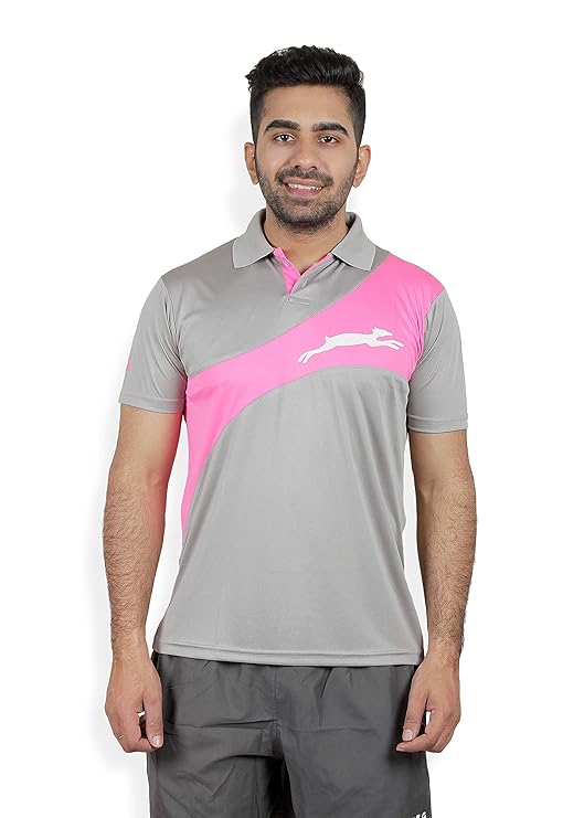 STAG GLOBAL Aim Men's Athletic Fit Polo T-Shirt | Solid Sportswear for Active & Casual Use