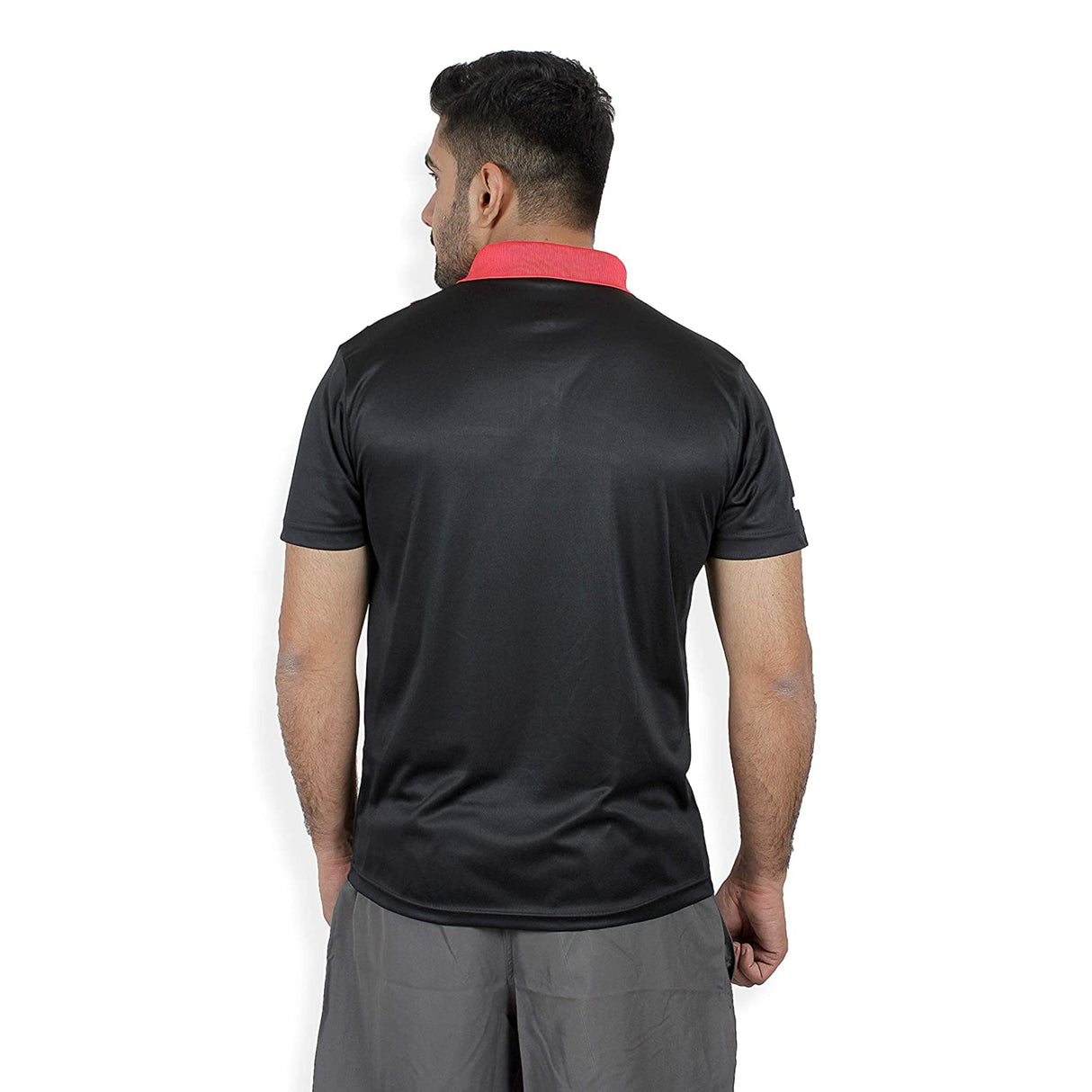 STAG GLOBAL Viper Black Men's Solid Athletic Fit Polo T-Shirt, Lightweight And Breathable Sportswear for Men's