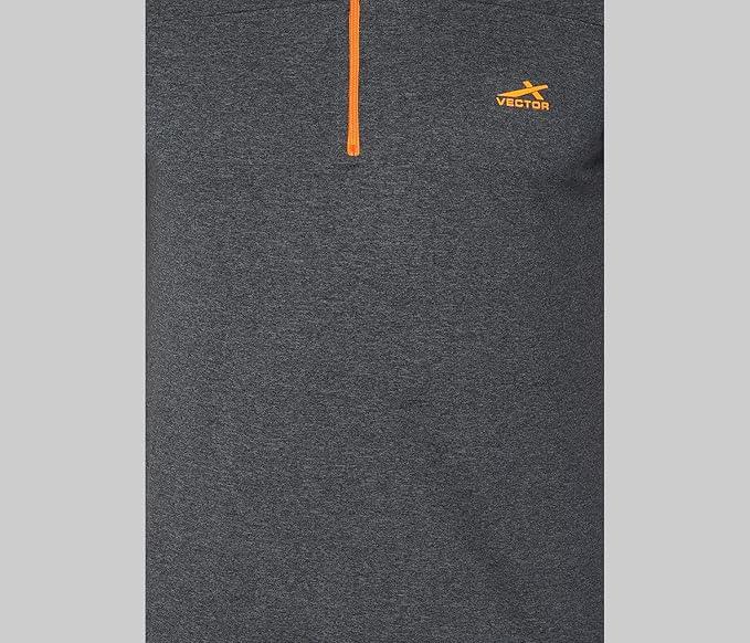 Vector X Mens Gym Fitness Body Fit Ban-collar T-shirt Jersey
