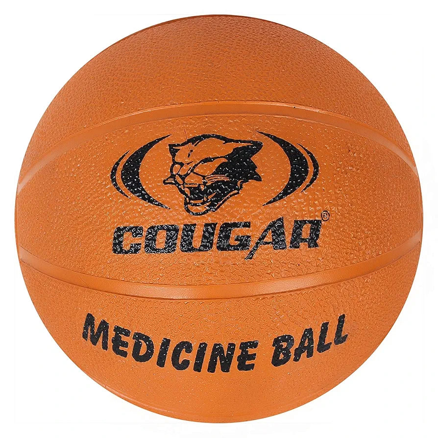 COUGAR High Grip Rubber Moulded Medicine Ball Without Handle for Crossfit, Exercise & Fitness, Strength & Conditioning Exercises