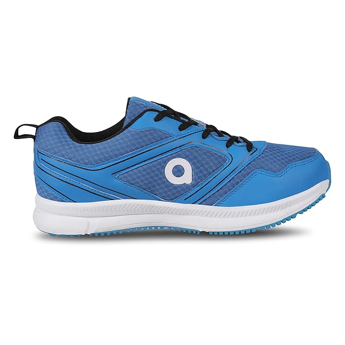 AIVIN Comfort Running Shoes for Men, Rubber Sole with Synthetic Leather Upper and mesh for Sports Best Comfort, Ultra-Lightweight, Walking, Running, Gym & Sports Shoes (Blue)