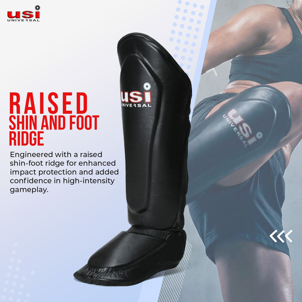 USI 850 SHIN PADS WITH INSTEP