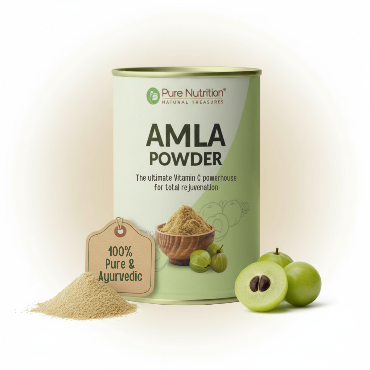 Organic Amla Powder Natural Vitamin C | Hair, Skin & Immunity Support