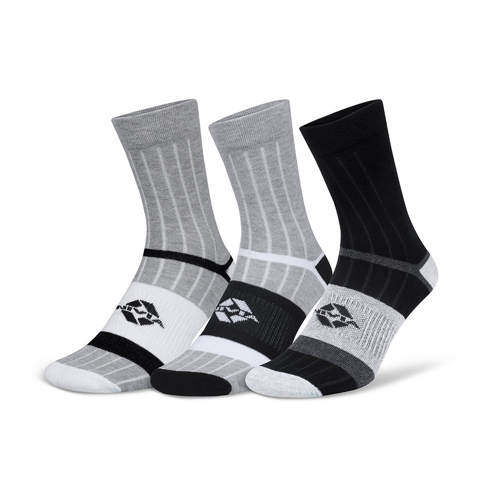 All Day Stripes, Full Calf Socks (Pack of 3)