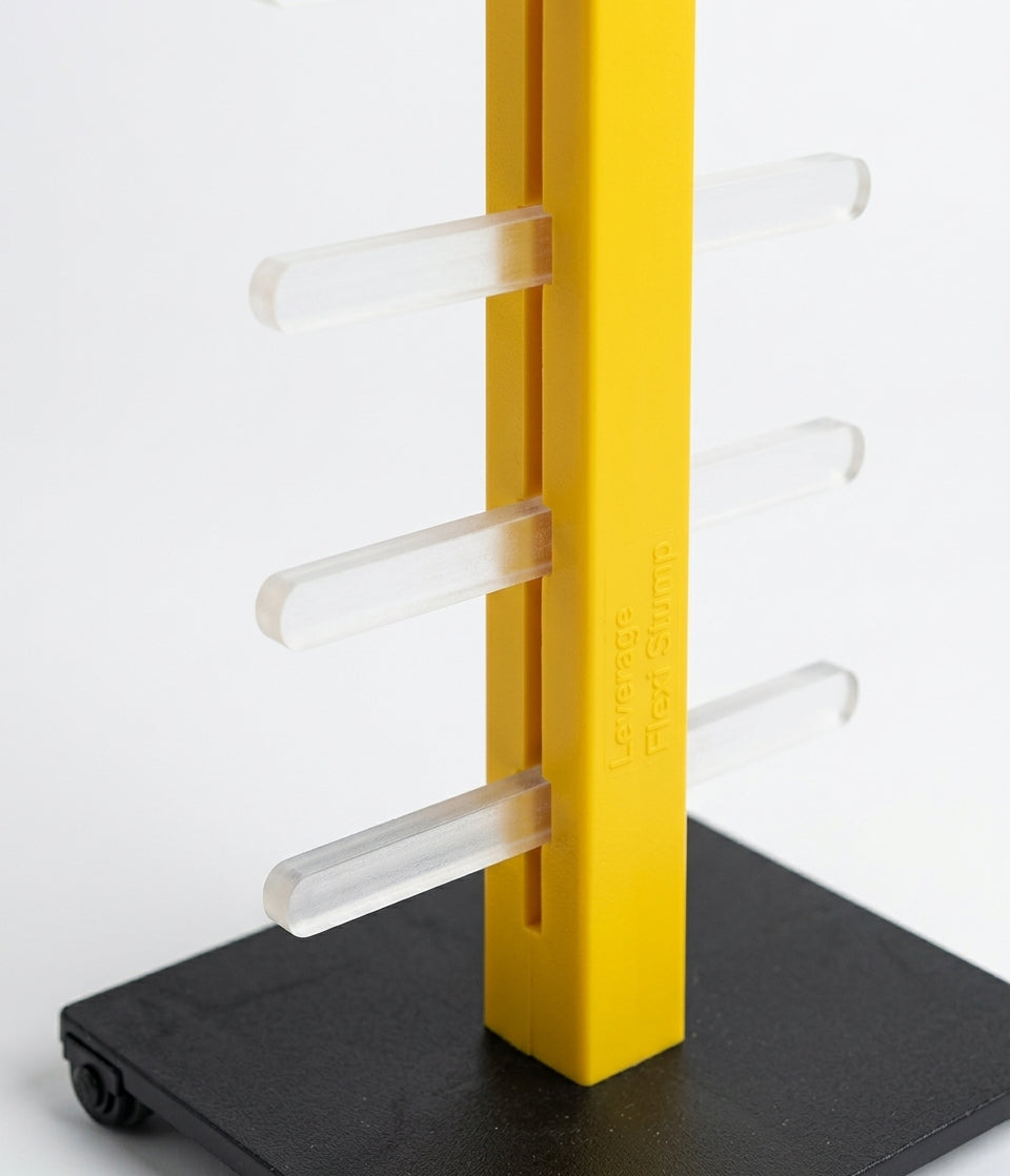 Leverage Flexi Stump with Base Plate - detail close-up of the slats