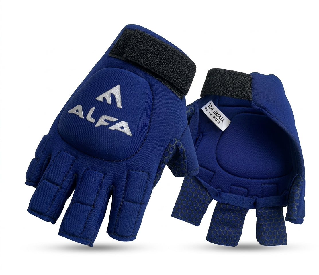 Alfa Gloves GR-93 Lycra 3/4 Finger Right Hand Gloves - angle