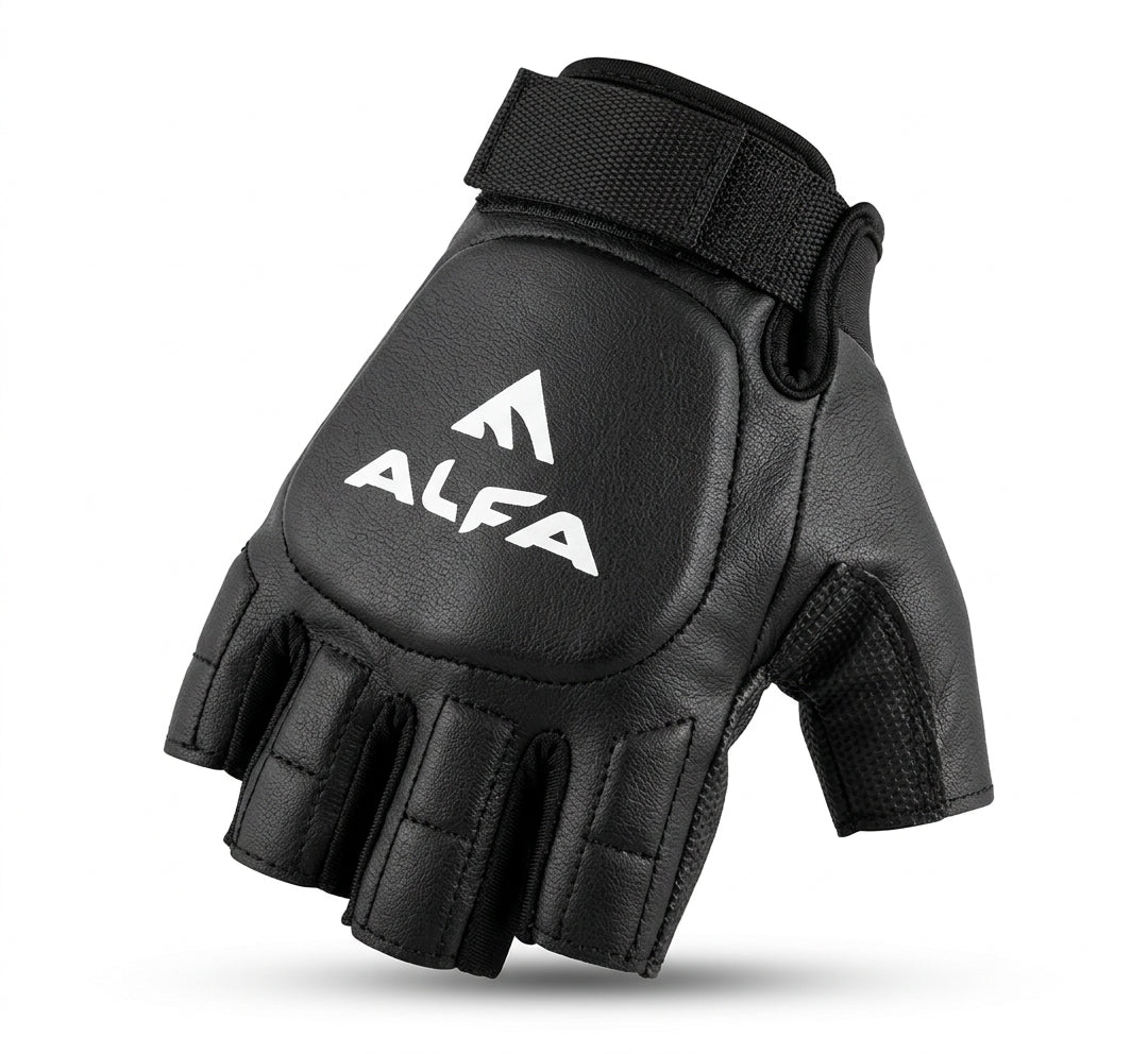 Alfa Gloves GL-93 Lycra 3/4 Finger Left Hand Gloves - angle