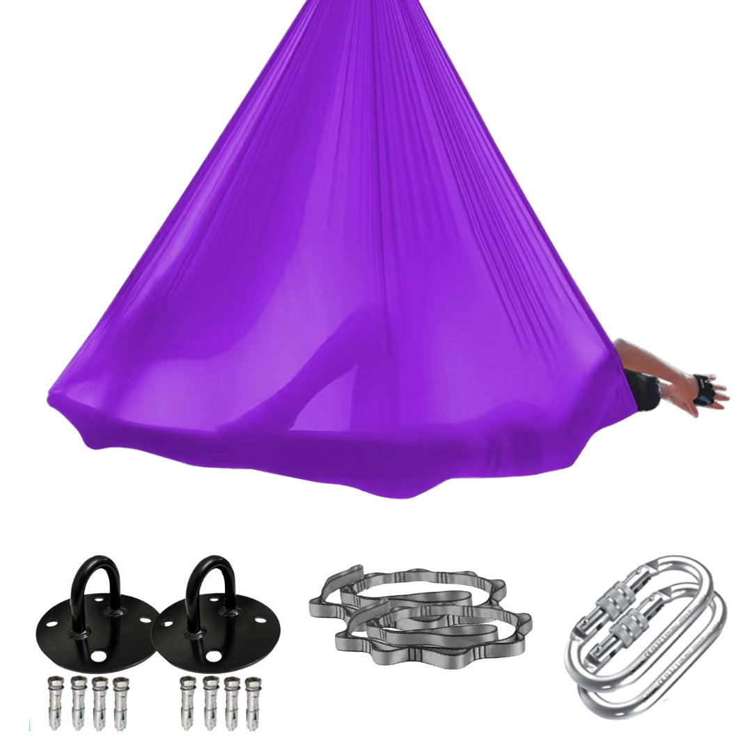 Premium Aerial Yoga hammock – Purple