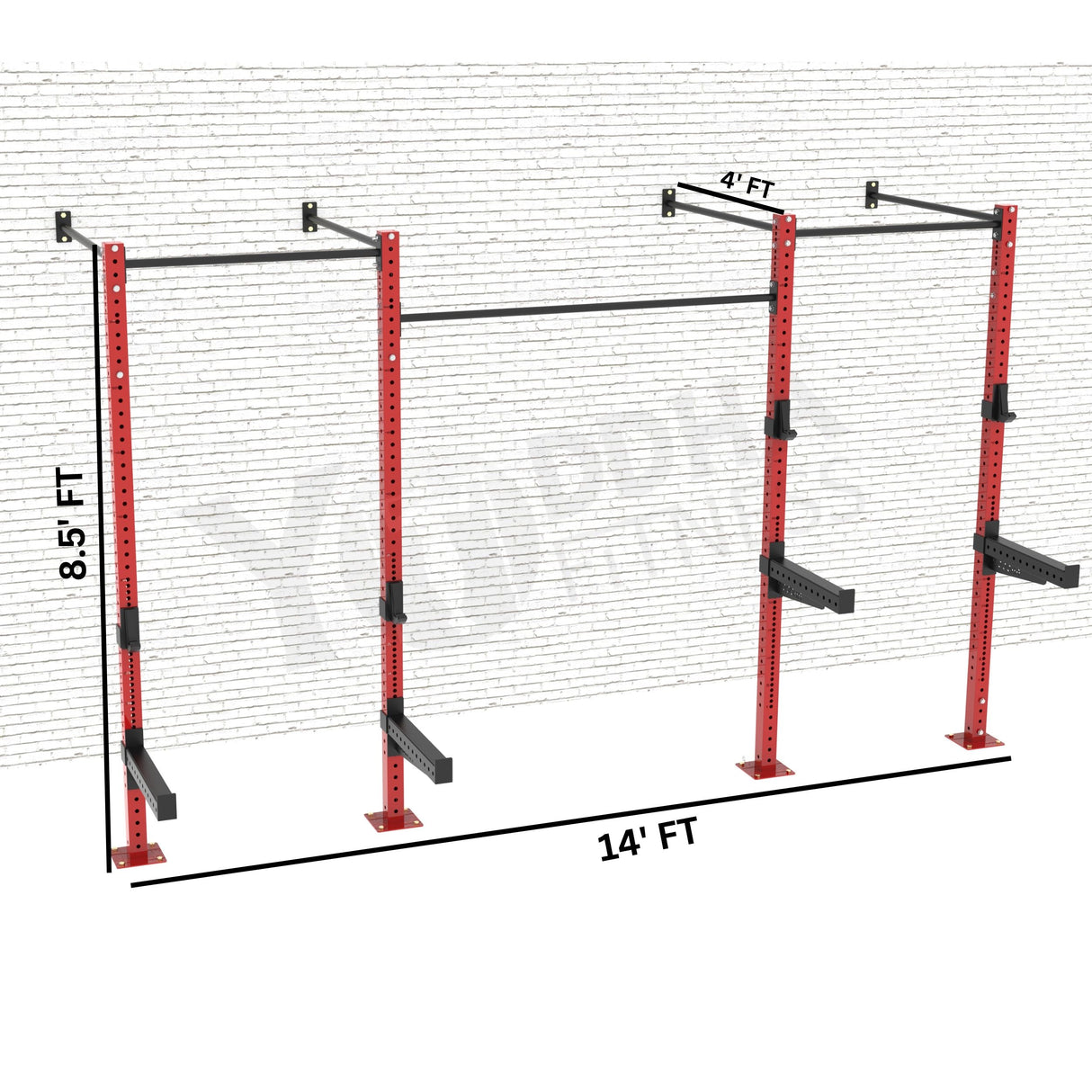 Wall Mounted CrossFit Rig - 14 Ft