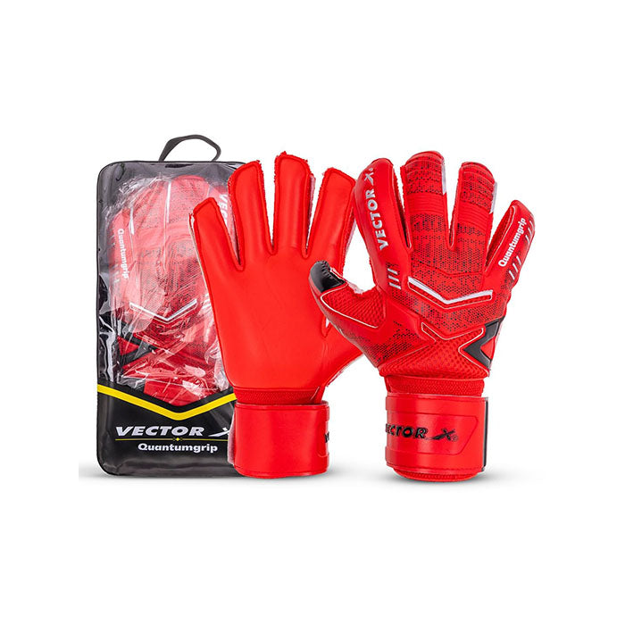 Vector X Quantum Goalkeeper Gloves, Soccer Gloves, Goalie Gloves, Breathable Football Gloves| 4mm Latex Material to Give Protection| for Kids Youth & Adult