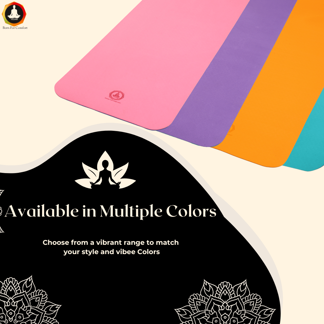 Vedam 6mm TPE Material Yoga and Exercise Mat (Pink)