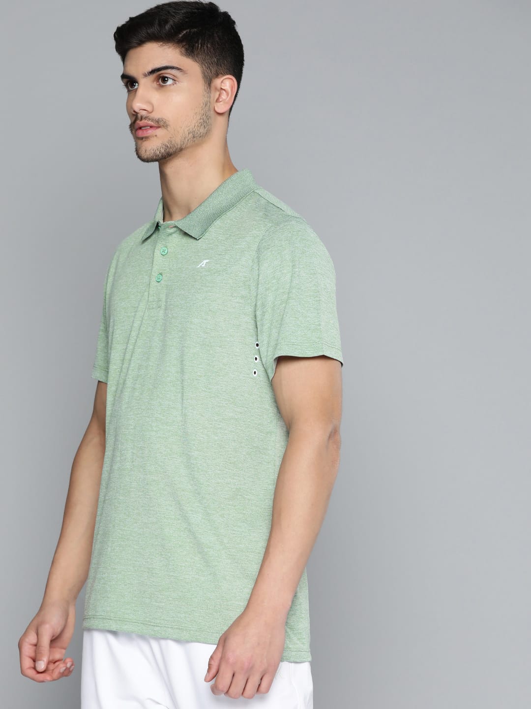 Alcis Men's Polo Collar Anti Static Slim Fit Sports T-shirt