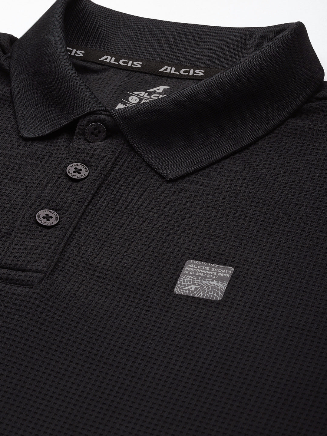 Alcis Men Polo Collar Anti Static Slim Fit T-shirt
