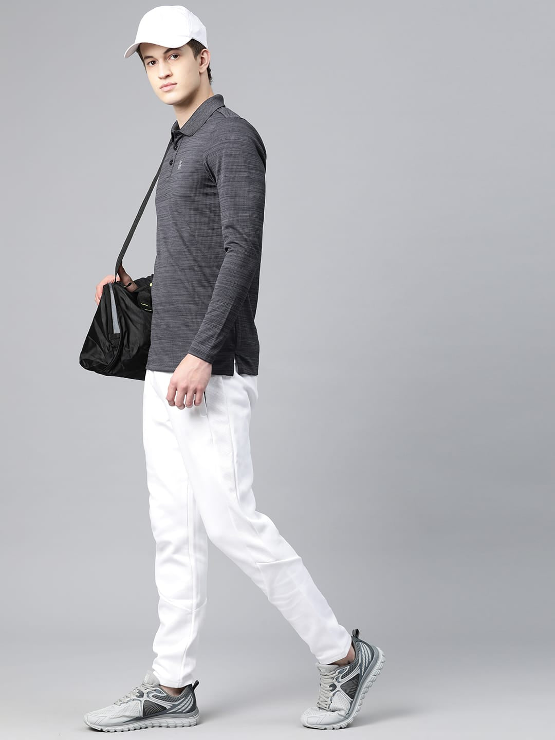 Alcis Men's Mock Collar Anti Static Slim Fit Polo
