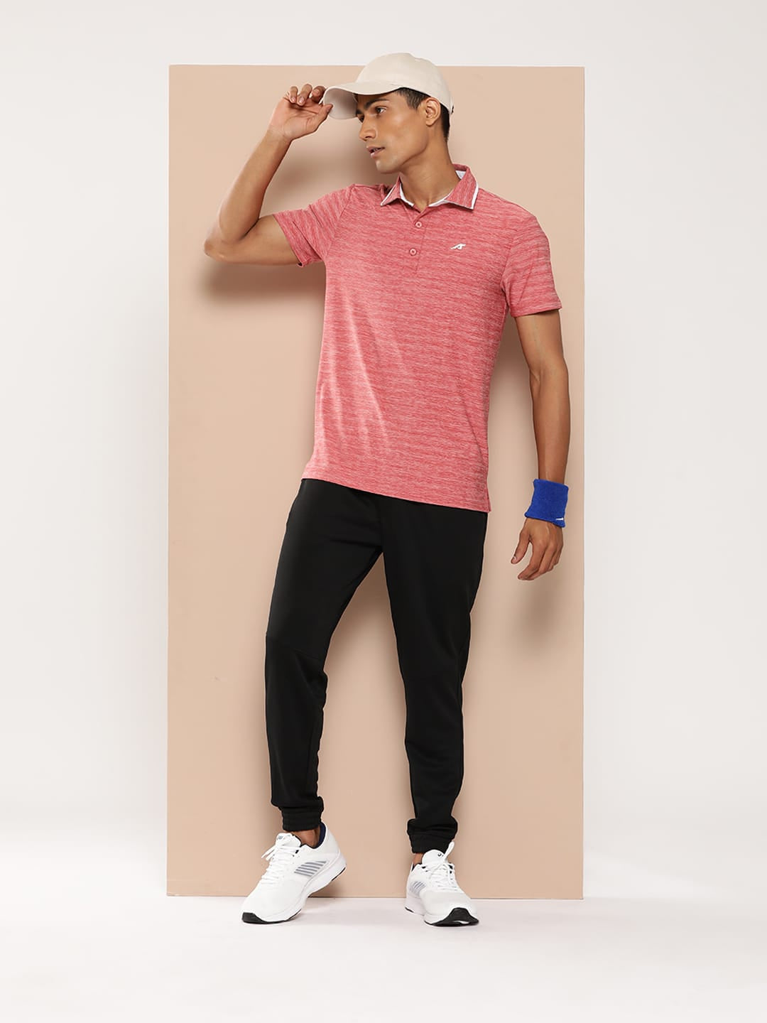 Alcis Men Pink Infinite Polo Tee