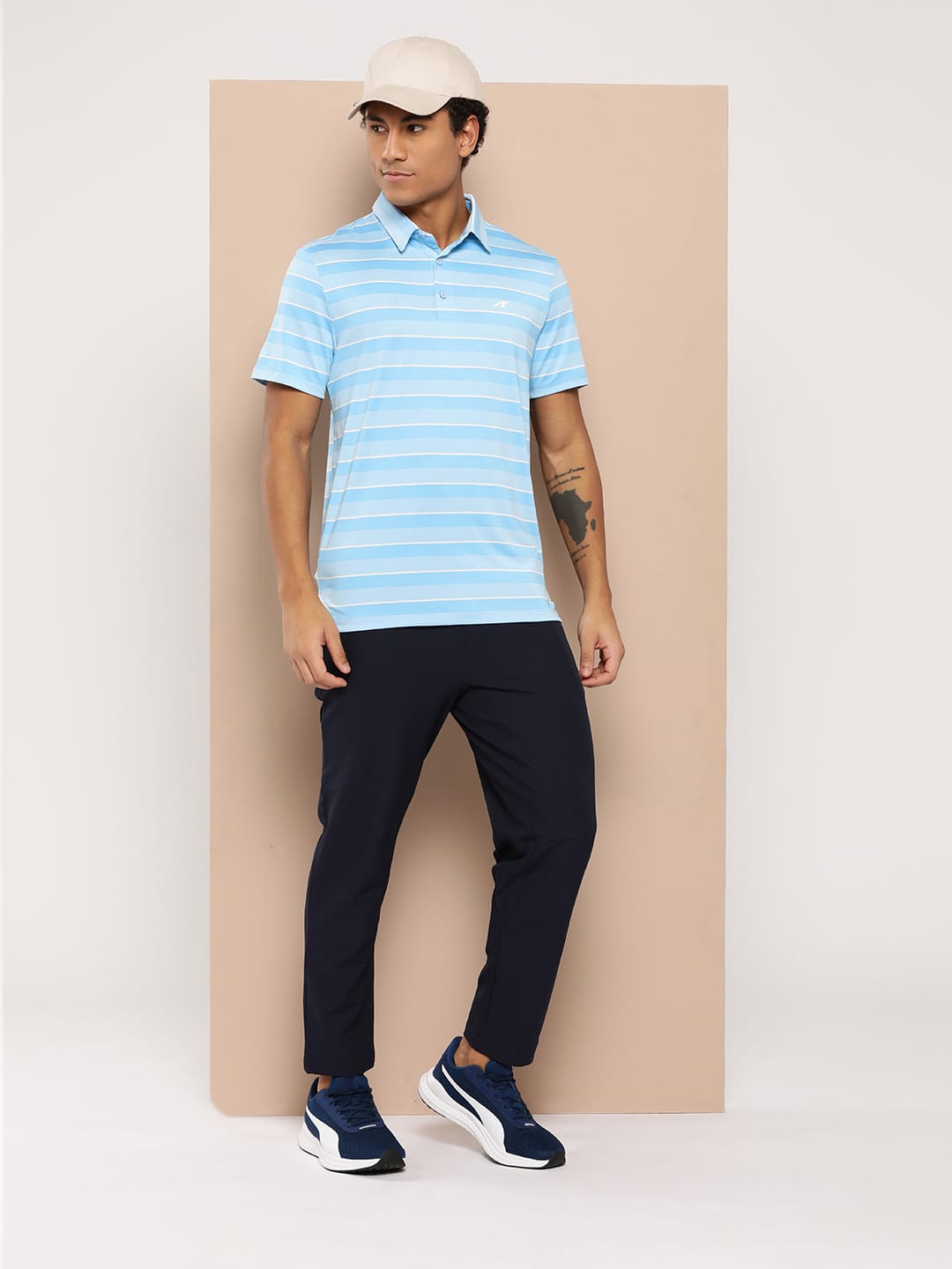 Alcis Men Blue Country Club Polo Tee