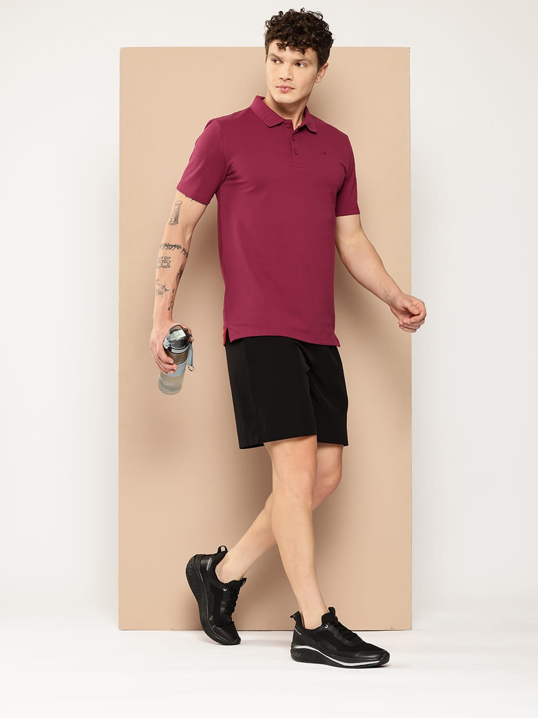 Alcis Men's Maroon Ease Polo