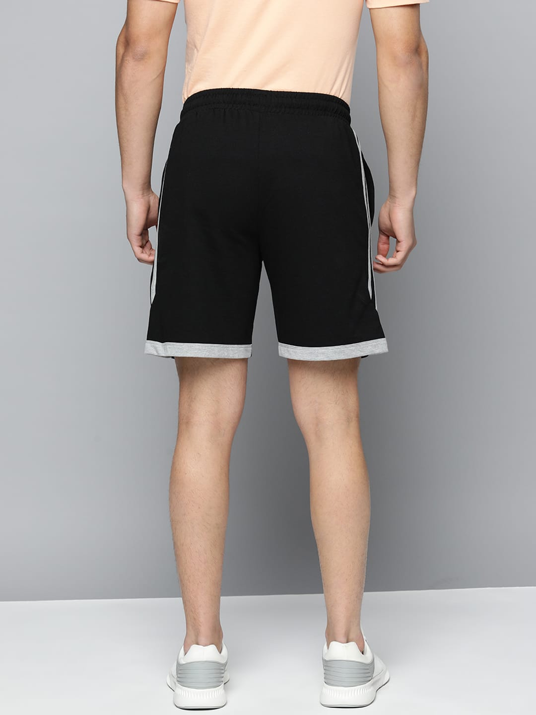 Alcis Men's Striped Regular Fit Sports Shorts