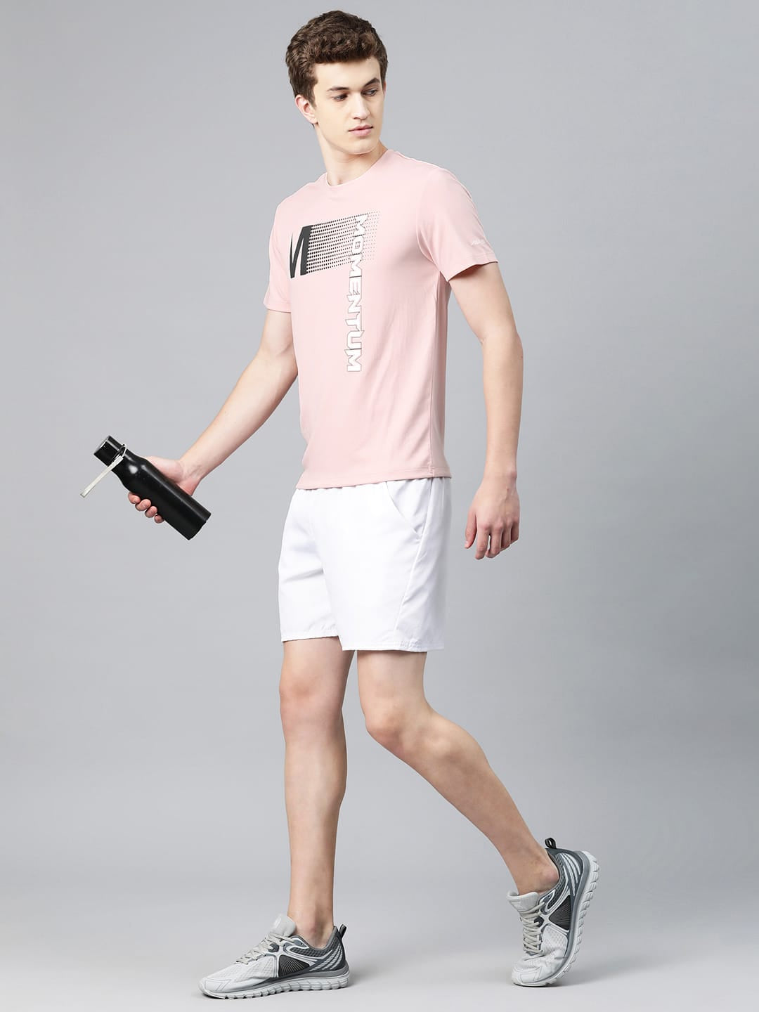 Alcis Men Typography Printed Anti Static Slim Fit T-shirt