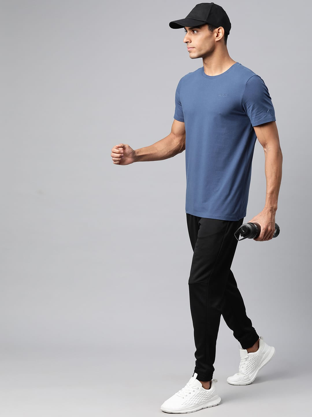 Alcis Men's Solid Stretchex Slim Fit T-shirt