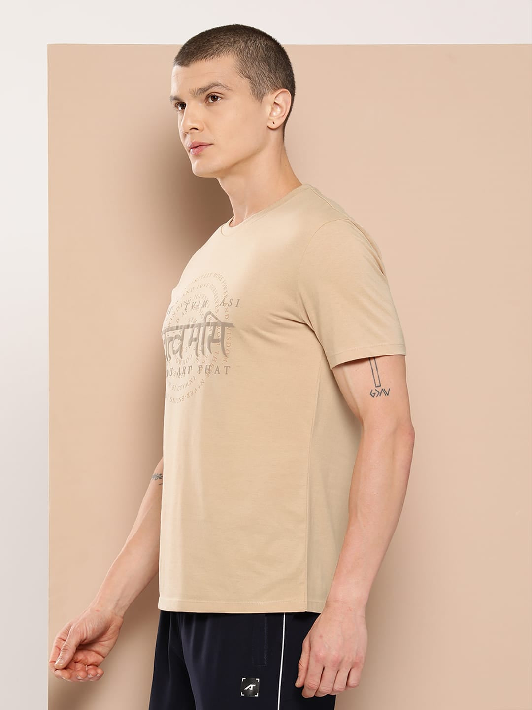 Alcis Men Printed Tat-Vam Tee