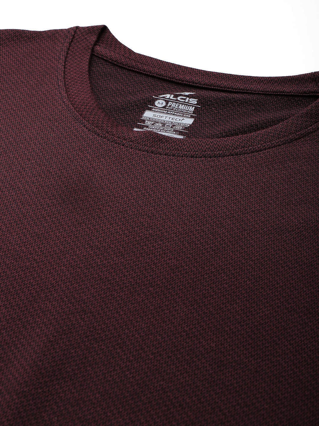 Alcis Men Maroon Inner Peace Men Yoga Tee