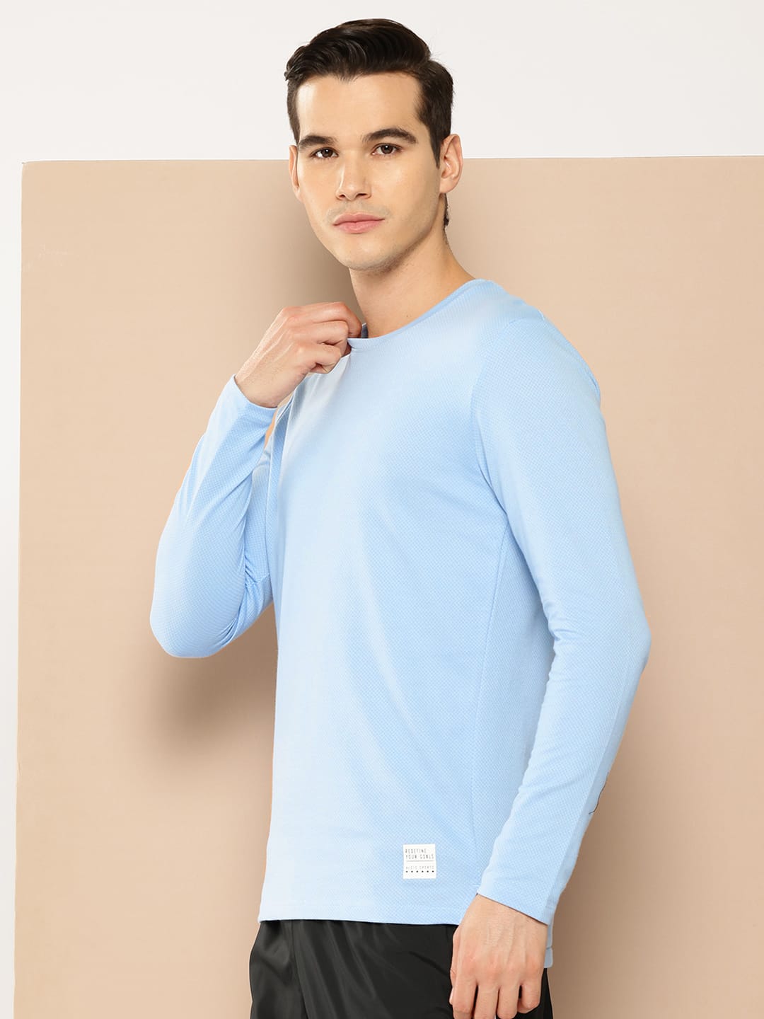Alcis Men Blue Inner Peace Men Yoga Tee