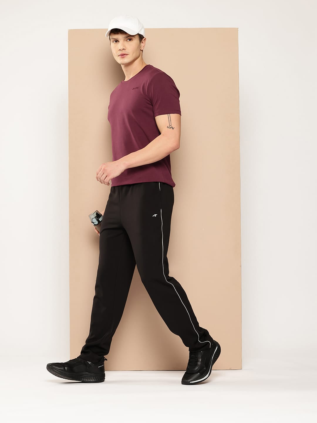 Cotton Flex Tee Dusty Wine