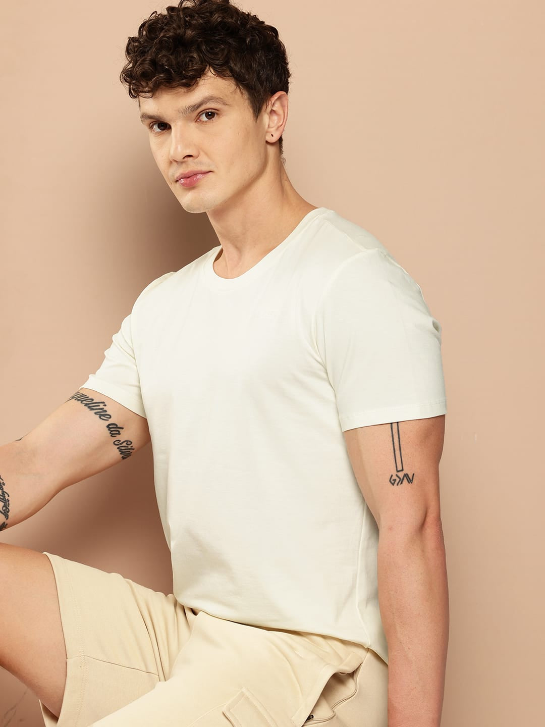 Cotton Flex Tee Off White