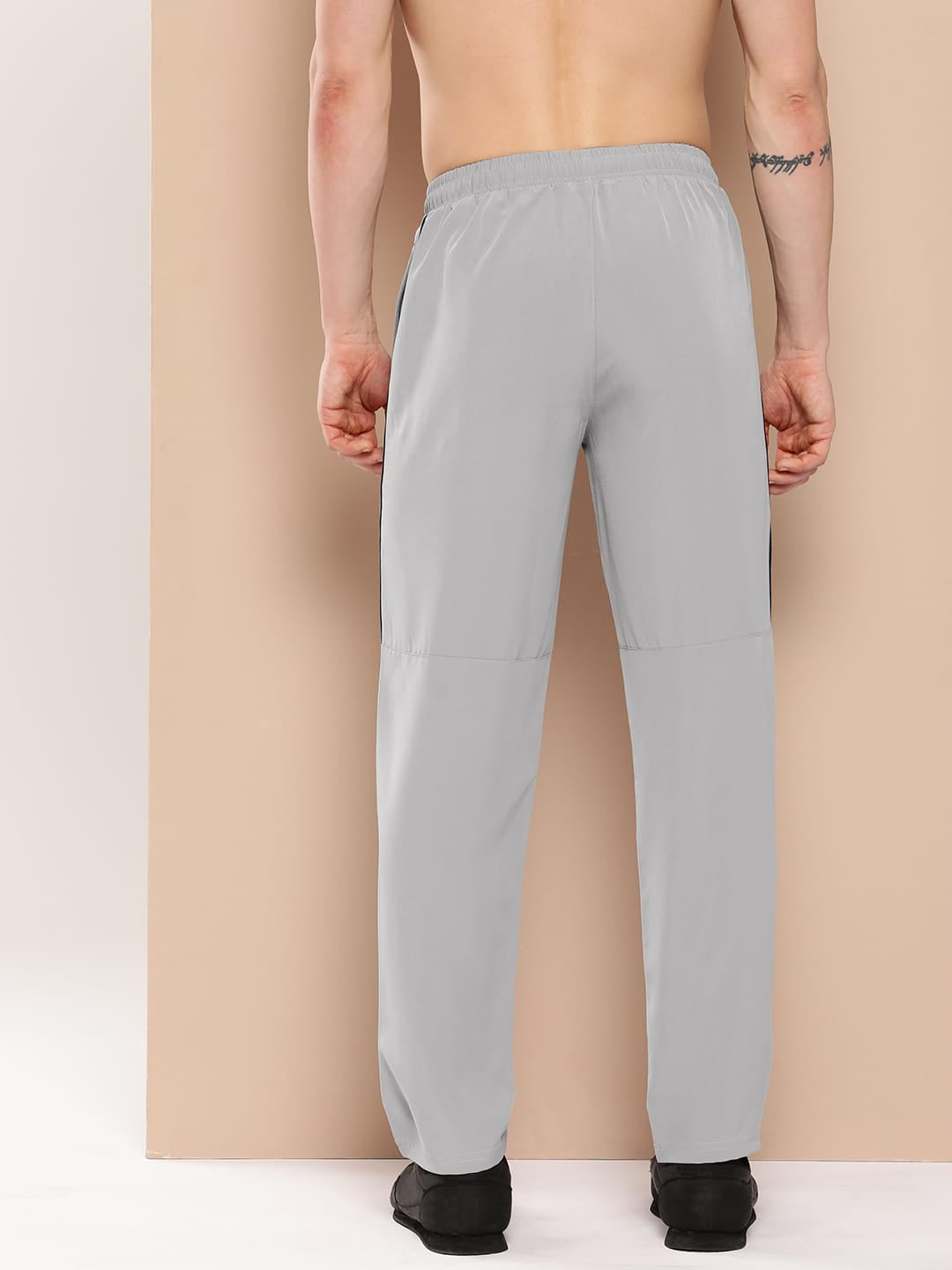Grey Imitable Relaxed Trackpants
