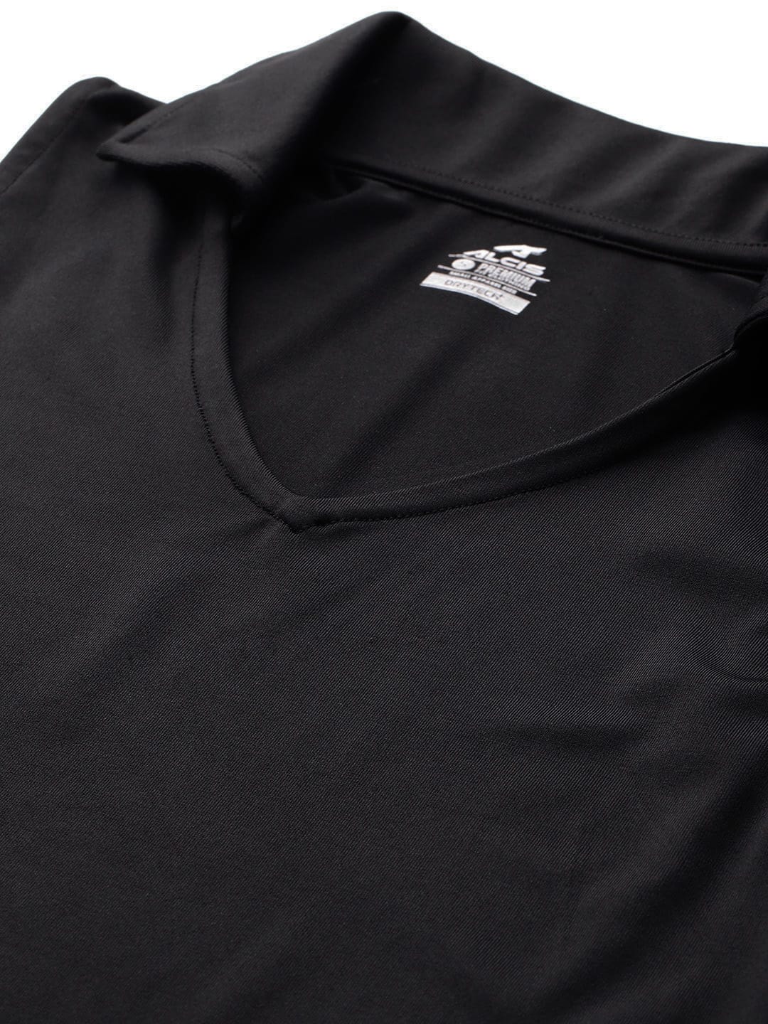 Athletic Allure Black Crop Top