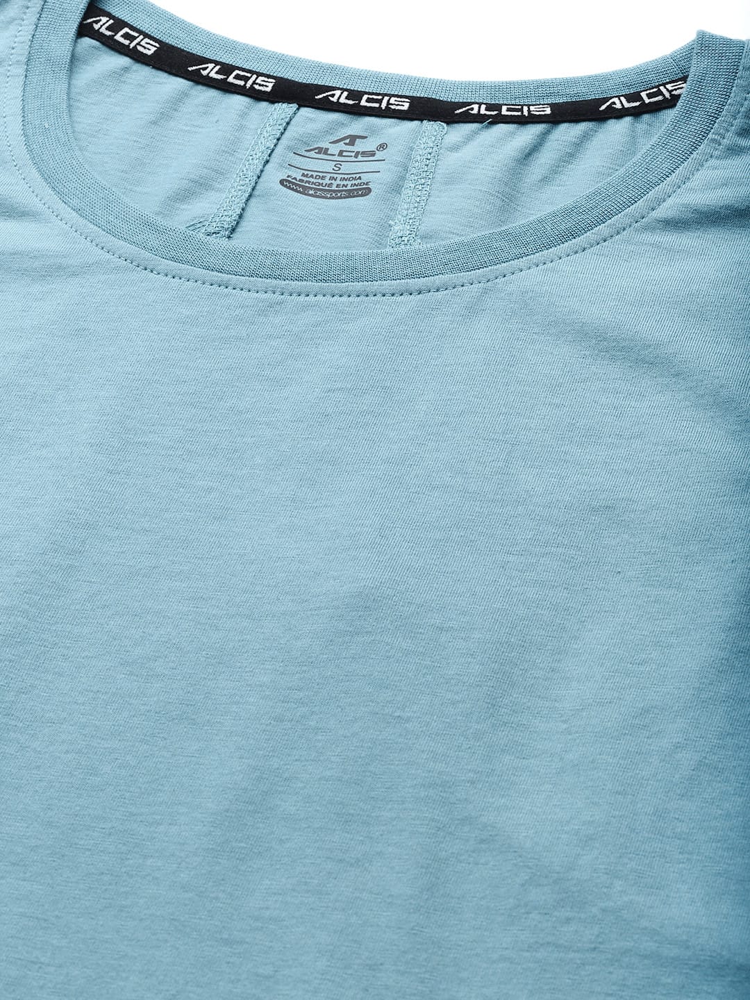 Alcis Women Turquoise Blue Slim Fit T-shirt