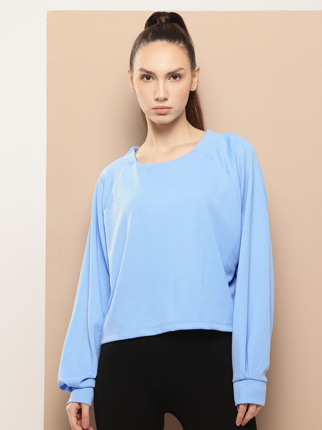 Sky Blue Edge Vee Sweatshirt